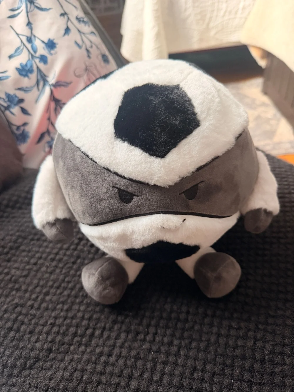 FAO Schwarz Gray & White Plush Reptile Ball